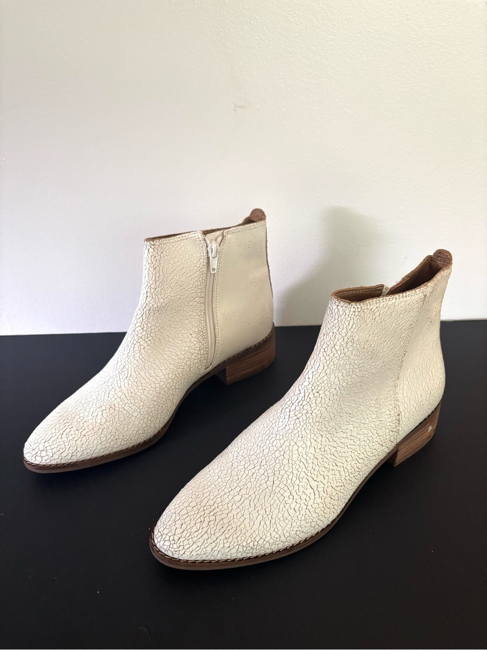 Lucky Brand white booties